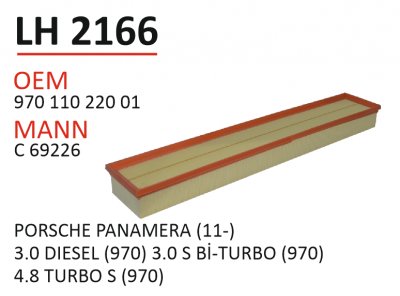 LH 2166 OEM 97011022001 MANN C 69226